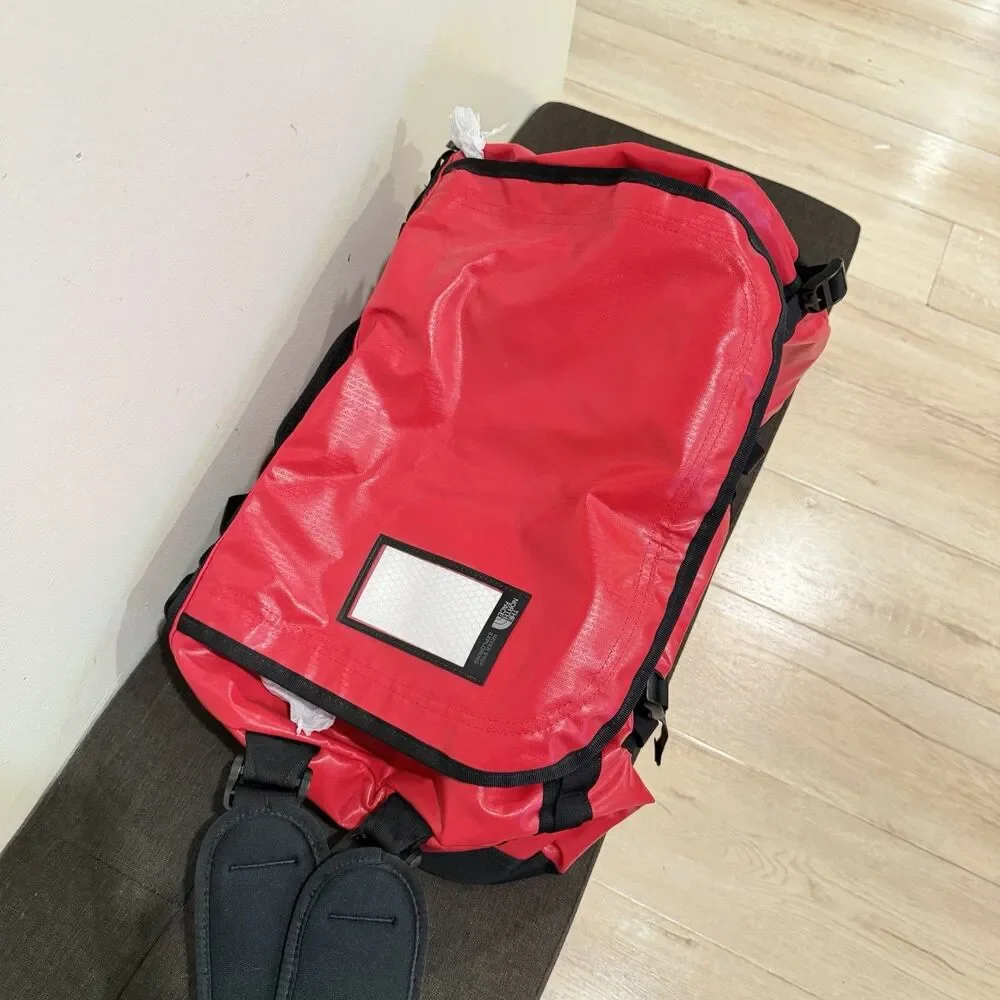 The North Face Small Base Camp Duffel 50L Carry-On Friendly Red/Black - NEW Read